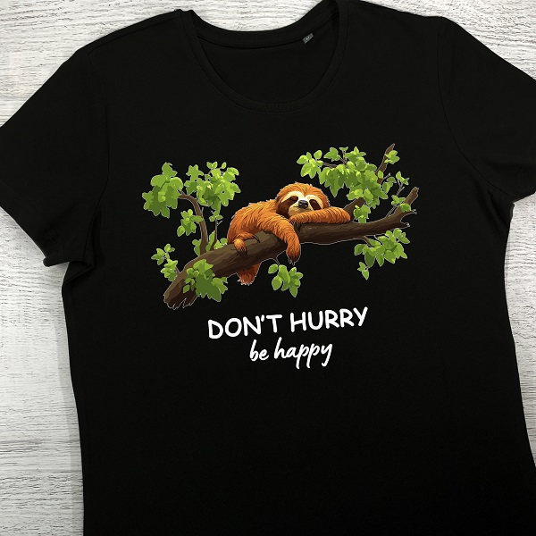футболки з принтом - Don’t hurry be happy