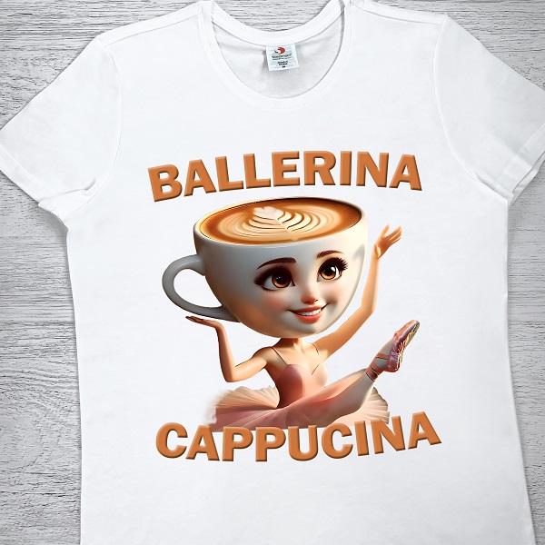 футболки з принтом - Ballerina Cappucina